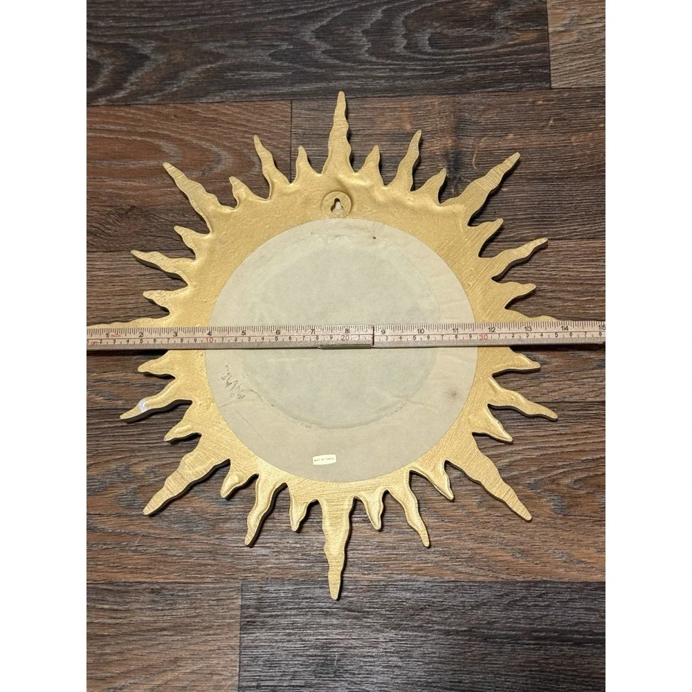 Vintage MCM Sunburst Starburst Mirror 15